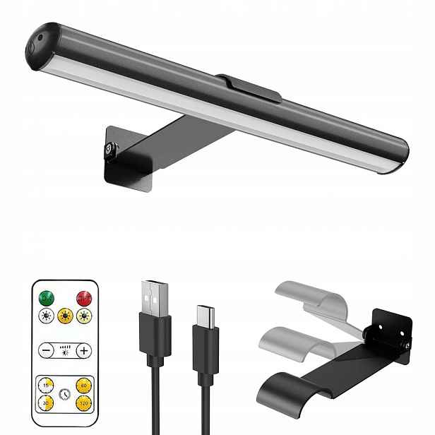 Led koupelnová lampa 2,8W, nástěnné svítidlo nad zrcadlo, 32 cm, 4400 mAh
