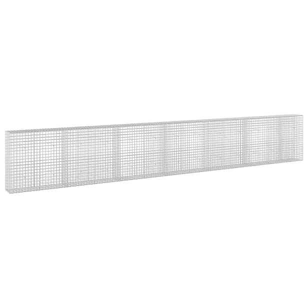 vidaXL Gabion s drátem 5 mm a síťkou 5x5 cm 650x30x100 cm