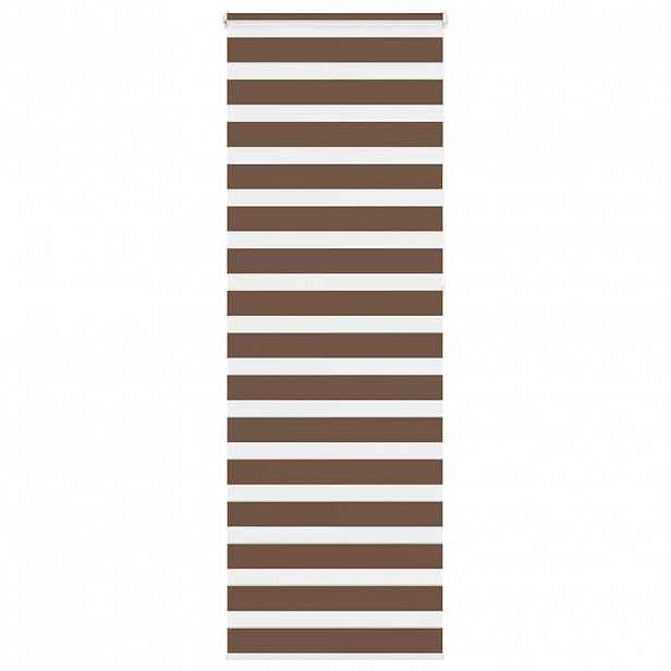 vidaXL Zebra roleta hnědá 75x230 cm šířka látky 70,9 cm polyester