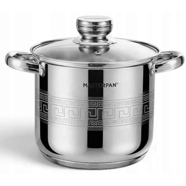 Vysoký Hrnec Ocelový Kotlík Na Vývar 20 CM 5,3 L Masterpan Aztec
