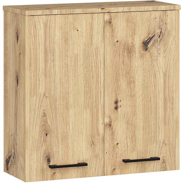 Ak furniture Závěsná koupelnová skříňka Fin 60 cm dub artisan