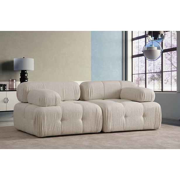 Dvoumístná pohovka Doblo 2 Seater ( L1-1R) Cream Bouclette