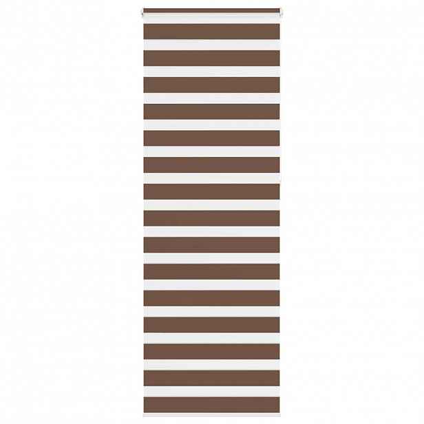 vidaXL Zebra roleta hnědá 80x230 cm šířka látky 75,9 cm polyester