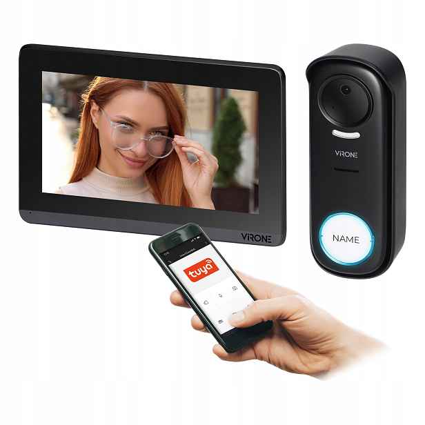 Bezdrátový videotelefon s aplikací Tuya Jednorodinný Full Hd Wi-Fi