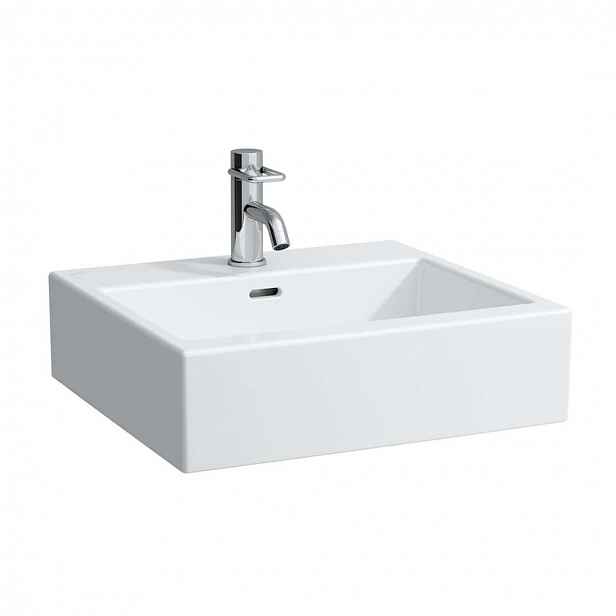 Laufen Living - Umyvadlo na desku, 50x46 cm, se 3 otvory pro baterii, bílá H8174320001081