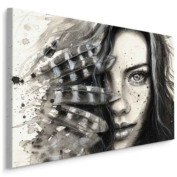 MyBestHome BOX Plátno Portrét Mladé Ženy Varianta: 90x60