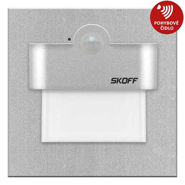 Svítidlo LED s čidlem pohybu Skoff Tango 2,4 W 6 500 K hliníková