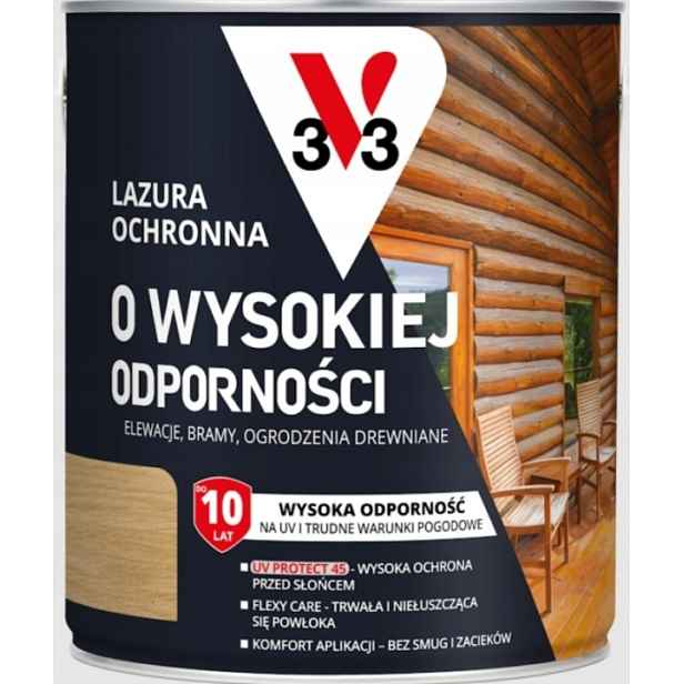 V33 Lazura s vysokou odolností až 10 let Exotické dřevo 2,5L