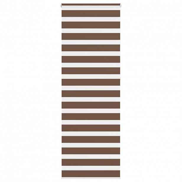 vidaXL Zebra roleta hnědá 85x230 cm šířka látky 80,9 cm polyester