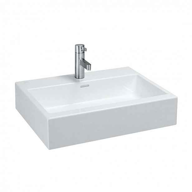 Laufen Living - Umyvadlo na desku, 60x46 cm, se 3 otvory pro baterii, bílá H8174340001081