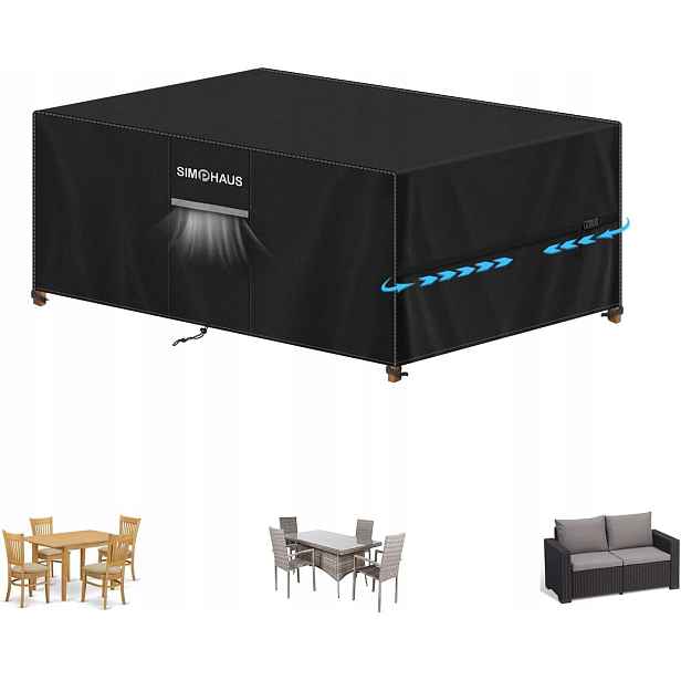 Obal na zahradní nábytek odolný vůči zimním podmínkám 420D 130 x 75 x 74 cm