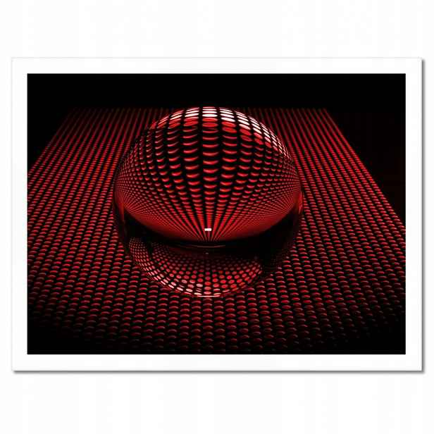 Plakáty v rámu 40x30 Červená koule Disco