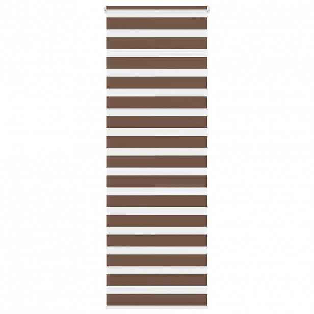 vidaXL Zebra roleta hnědá 90x230 cm šířka látky 85,9 cm polyester