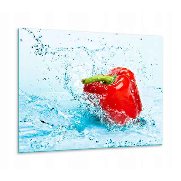 7v1 Skleněná Ochranná Deska Na Sporák 60x52 Paprika