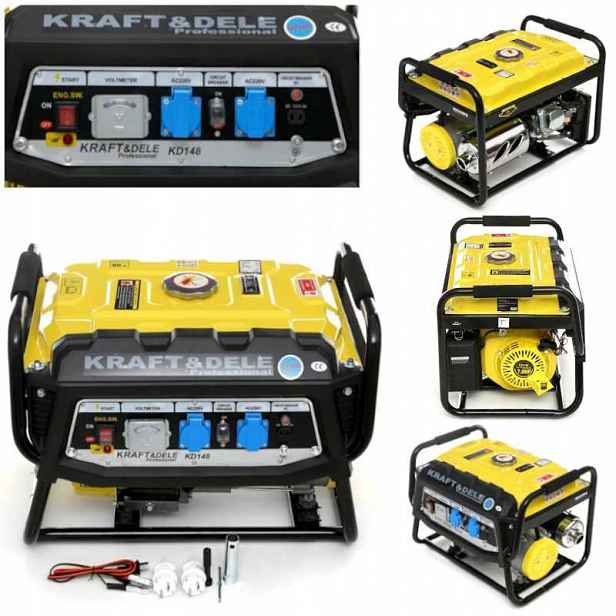 Benzínový Generátor 3500W 12/230V KD148 Kraft&dele Avr