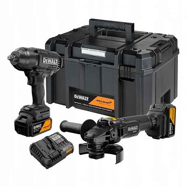 DeWalt DCK2225MP2T aku sada DCG45M+DCF99M, 18V Xr, 2*5Ah, kufr Tstak