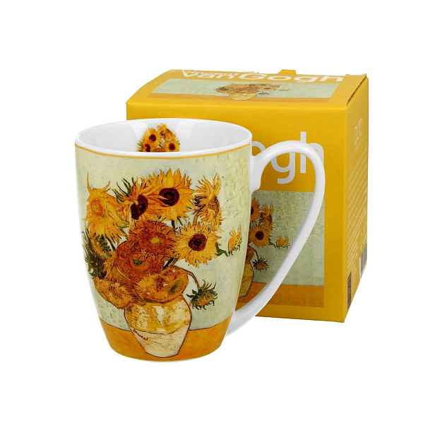 Duo Porcelánový hrnek Van Gogh Sunflowers 350 ml vícebarevný