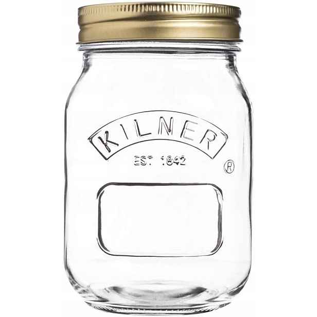Kilner Skleněná Zavařovací Sklenice Na Zavařeniny 0,5L Vakuové Víko