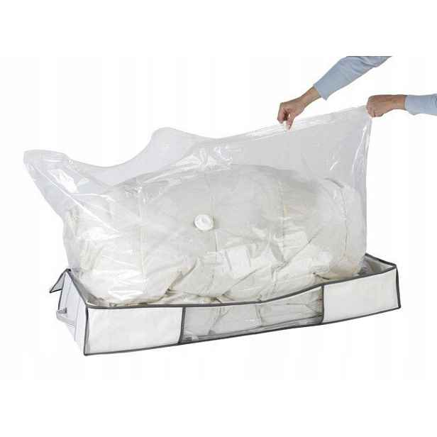 Praktický obal s vakuovým vakem na povlečení pod postel box Wenko