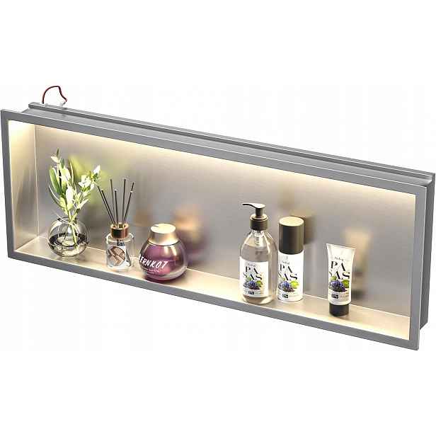 Sprchová vanička z nerezové oceli 900 mm x 300 mm