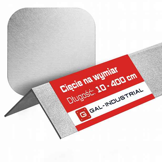 Úhelník Gal-industrial 50x50x4mm Satén hliník 40cm Řezání Na Délku