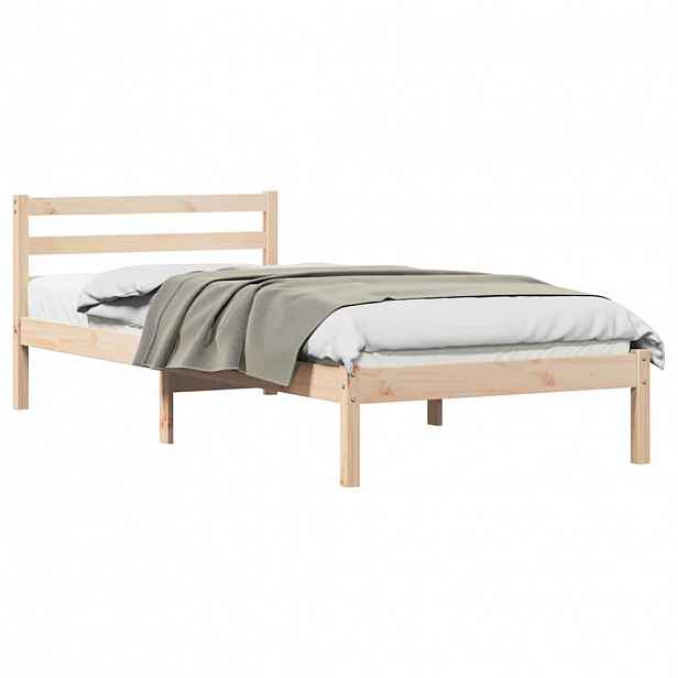 vidaXL Rám postele s čelo Hnědá 225,5 x 85,5 x 69,5 cm