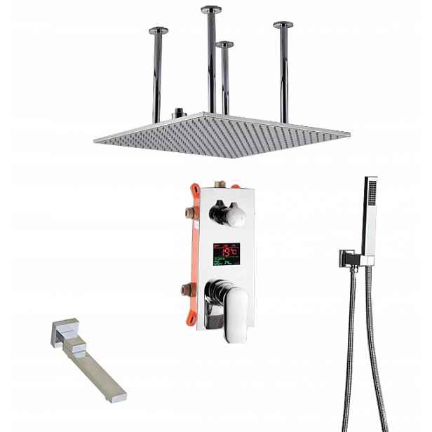 Podomítkový Set Displej Dešťová Sprcha 50 CM