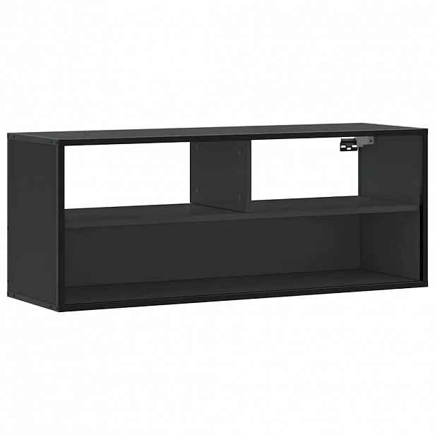 vidaXL TV skříňka černá 100 x 31 x 39,5 cm kompozitní dřevo a kov