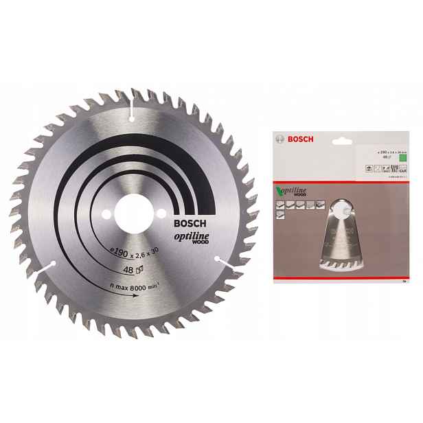 Bosch Kotoučová Pila H Wood 190*2,6*30/Z48