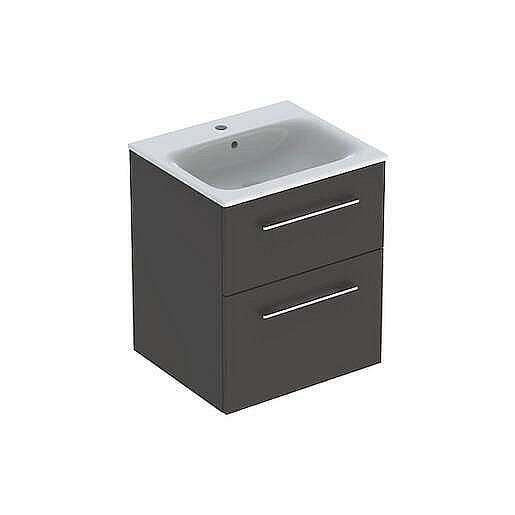 Koupelnová skříňka s umyvadlem Geberit Selnova 55x50,2x65,2 cm láva mat 501.233.00.1
