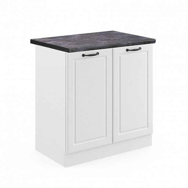 Vicco SKŘÍŇKA POD DŘEZ R-Line Bílý venkovský dům 80 cm , PD Antracit