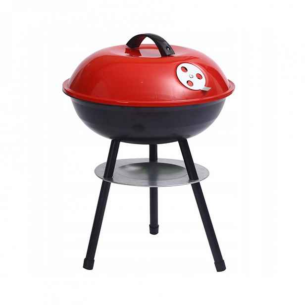 Zahradní gril s víkem 48 cm Tradiční turistický gril na uhlí