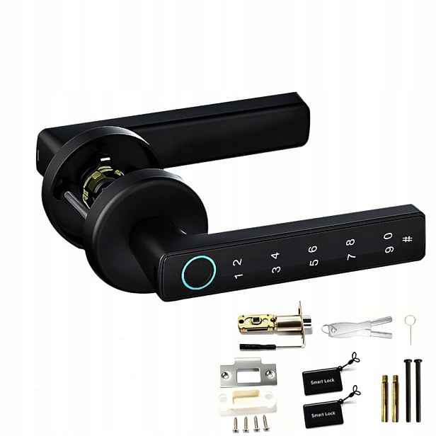 Elektronický zámek dveří Klika na Kód Otisk prstu Zámek Bluetooth