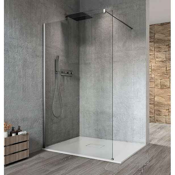 Gelco Vario - Sprchová stěna Walk-In, 80x200 cm, Coated glass, chrom/čiré sklo GX1280GX1010
