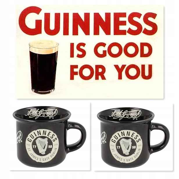 Guinness černý šálek na espresso 2 kusy St.james's Gate A10