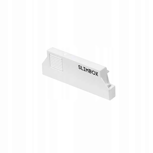 Uchopovací úchytka vnitřní zásuvky bílá 8,5 mm Slimbox Aks