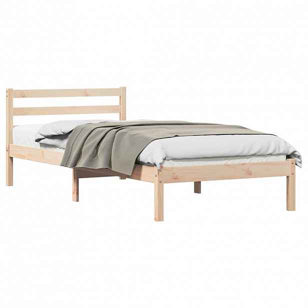 vidaXL Rám postele s čelo Hnědá 225,5 x 95,5 x 69,5 cm