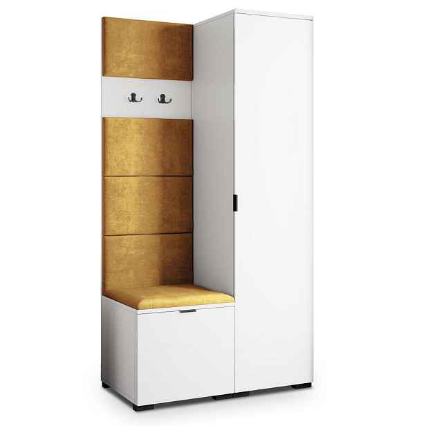 MASSENO MODERNÍ PŘEDSÍŇOVÁ SESTAVA LORI, 95/181/51 cm, bílá