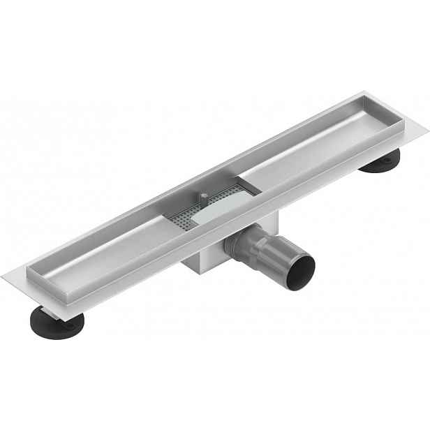 MEXEN - Flat odtokový žlab bez roštu  50 cm nerez 1015050