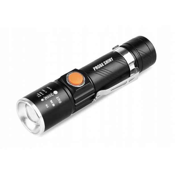 Mini Led Svítilna Dioda Akumulátor Usb Zoom Výkonná