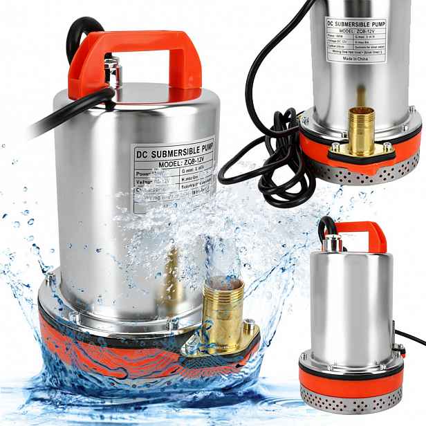 Ponorné Čerpadlo Na Vodu 12 V 3000 L/h 180 W, Vysoká Výkonnost, Zemědělství, Chov