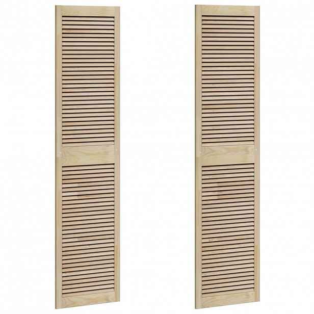 vidaXL Skříňové dveře se dveřmi 2 ks Přírodní 201 x 49,5 cm