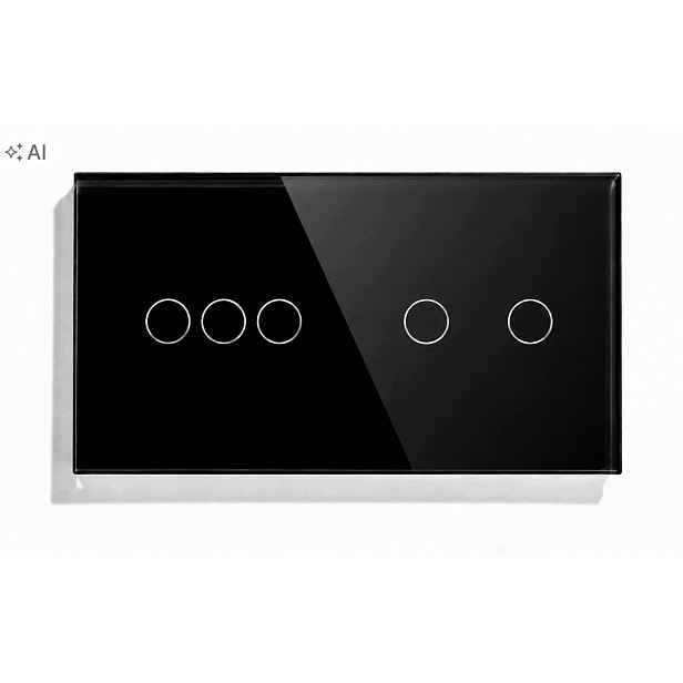 Dotykový Spínač Světla Zigbee 3+2 5K S Kabelem N Zesilovač Syg Led