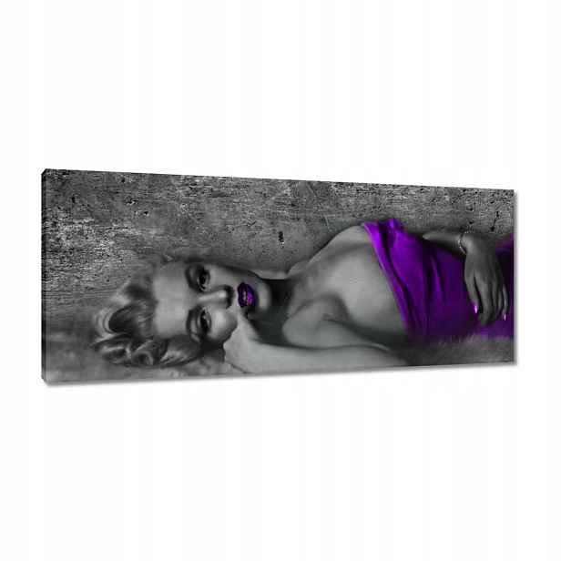 Obrazy 100x40 Fialová Marilyn Monroe
