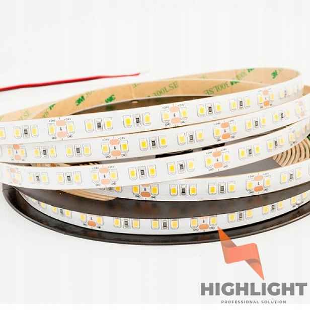 10 m Led páska teplá bílá 24V 12W Pro 120led/m 2835 voděodolná IP65