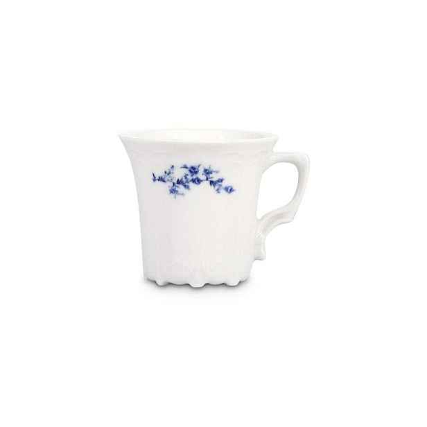 Bílý/modrý porcelánový šálek na espresso 110 ml Retro – BonBistro