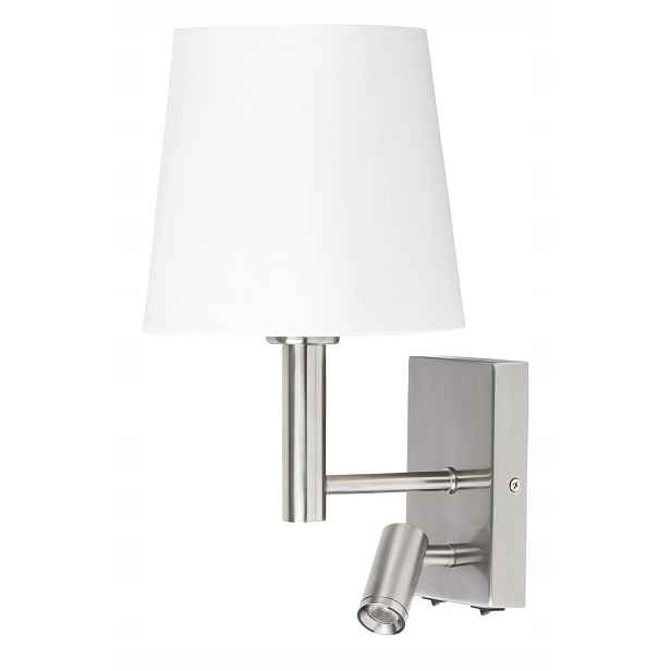 Hotelové nástěnné svítidlo Rabalux Harvey Led E27 chrom satén 180lm
