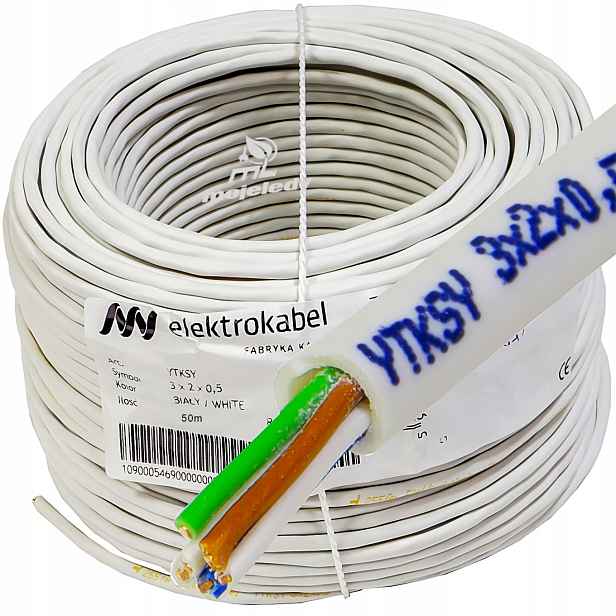 Kabel telekomunikační interkom Ytksy 3x2x0,5 6 žil 50 m