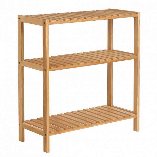 REGÁL DO KOUPELNY, bambus, přírodní barvy