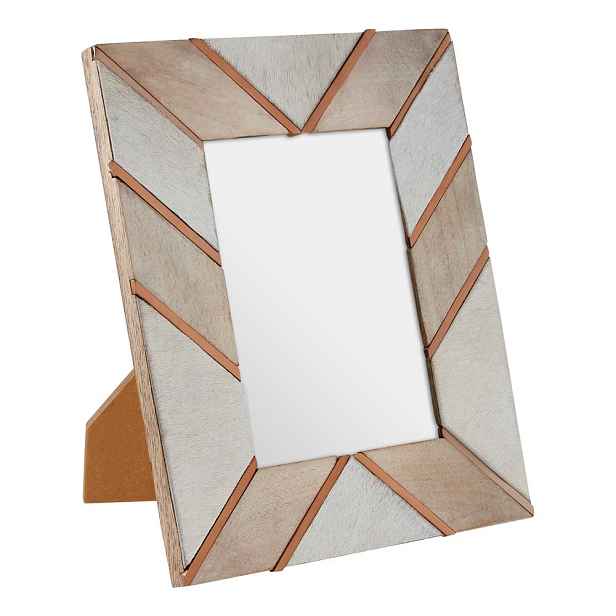 Bílo-béžový dřevěný rámeček 22x28 cm Bowerbird – Premier Housewares